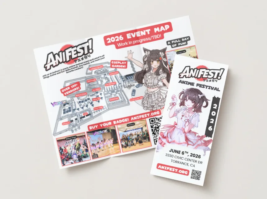 Get AniFest Promotional Brochures! - AniFest 2026 News Southern California Anime Convention